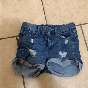 Denim Distressed Women Shorts